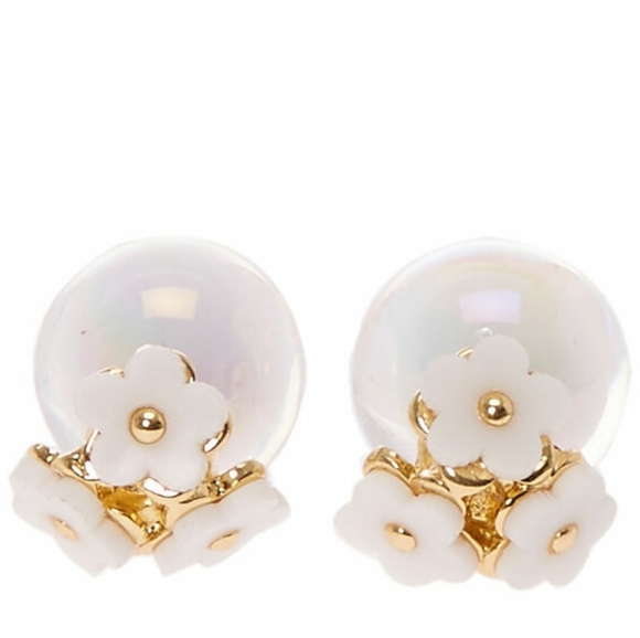 white flower trio front & back - Picture 2 of 2